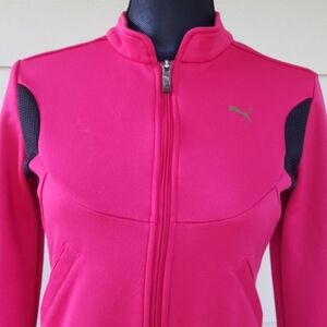 PUMA Sport Zip-Up Hot Pink Athletic Jacket (S)